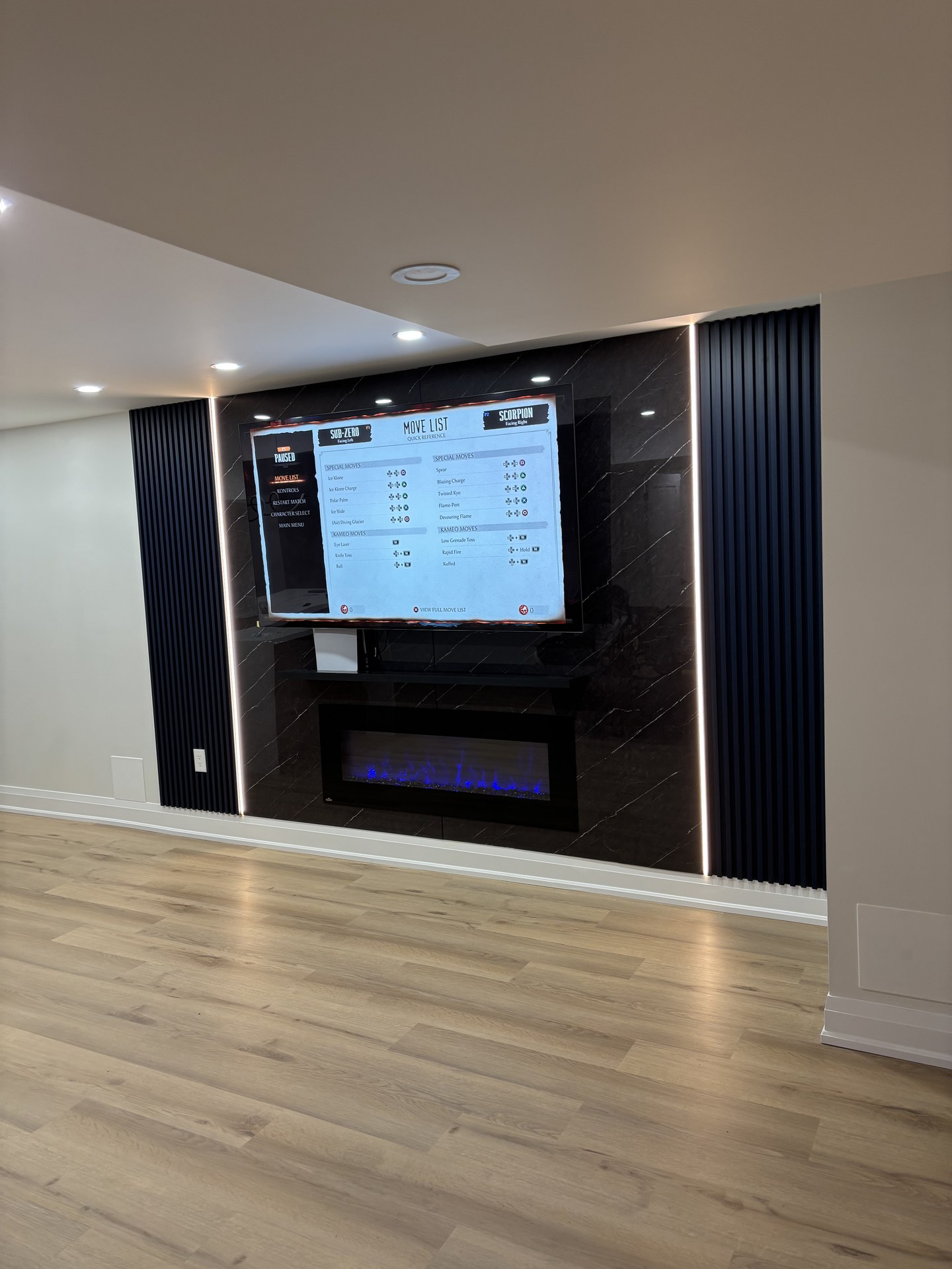 Custom door trim and interior paint finish